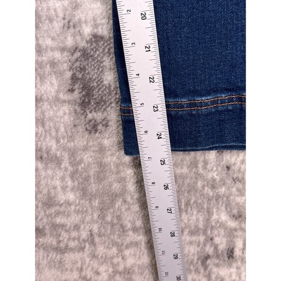 Anthropologie Jeans 27 Womens Pilcro The Skipper High Wide Crop Dark Denim - Picture 5 of 7